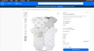 Pack de 4 Bodys Gerber para bebé por $7.600