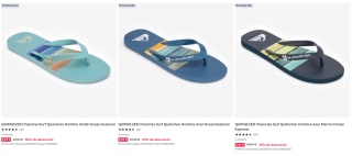 Chanclas Quiksilver varios modelos por solo 9,99€