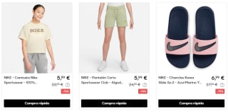 Ropa y calzado Nike desde solo 4,99€