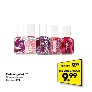 Essie nagellak 3 voor €9,99 (per stuk €5,99) bij Big Bazar