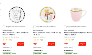 3+1 gratis op Blond Amsterdam in de sale tot 45% korting bij Bol