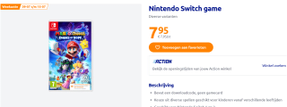 Nintendo Switch games voor 7,95 [weekactie vanaf 09 juli 2025)