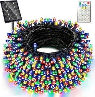 Cadena de luces solares para exteriores, 400 LED de 42 m por 16,99€ y 66 metros por 23,97€