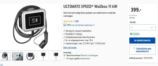 ULTIMATE SPEED® Wallbox 11 kW voor €399 in de Lidl webshop