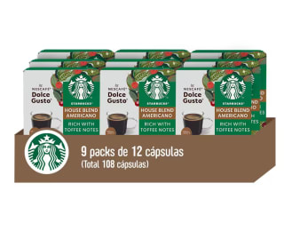 Cápsulas Starbucks Americano House Blend Dolce Gusto 108 unidades por 28,25€