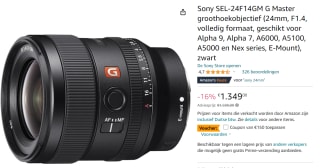 Sony SEL-24F14GM G Master met €150 korting bij Amazon.de