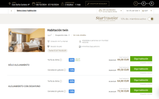 1 día Hotel Eurostars Hotels Exe Doña Carlota 4* por 22€