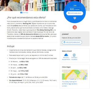 Hotel The Abbey Notting Hill, desde 82€ la noche (mínimo 3 noches)