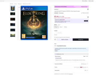 Elden Ring GOTY Playstation 4 por 41,79€ (Nuevos usuarios por 25,07€)