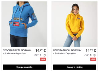 Ropa Geographical Norway desde 9,99€ preciazos