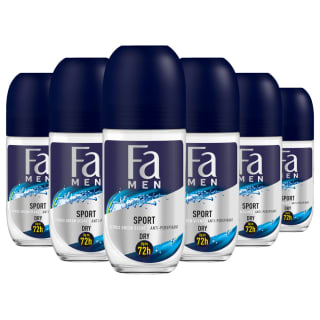 6x Fa Men Sport roll-on deodorant 50 ml voor €8,89 bij Plein