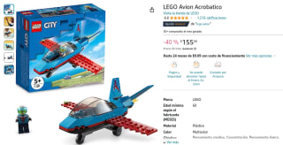 LEGO City Avion Acrobatico por $155 en Amazon