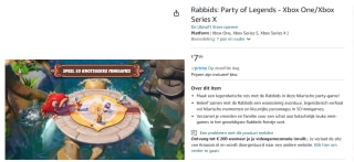 Xbox one Rabbids: Party of Legends voor €7,96 bij Amazon