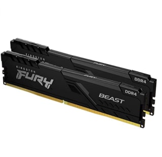 Memoria Kingston FURY Beast 16GB (2x8GB) 3200MHz DDR4 CL16 por 77.58€ en Amazon
