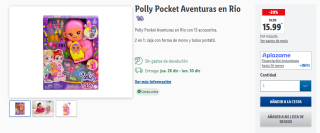 Polly Pocket Aventuras en Rio por 15,99€