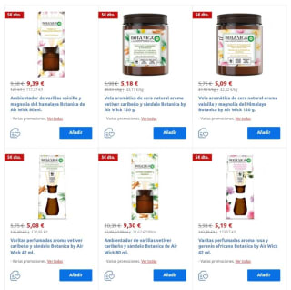 50% que vuelve Ambientadores.