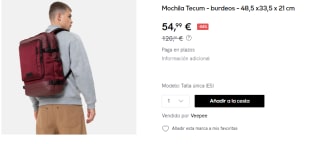 Mochila Eastpak Tecum por 54.99€