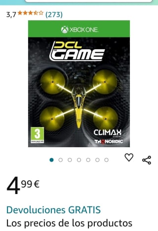 DCL Drone Championship League Xbox One por 4,99€.