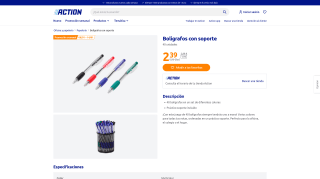 Action Bolígrafos con soporte 40 unidades por 2,39€
