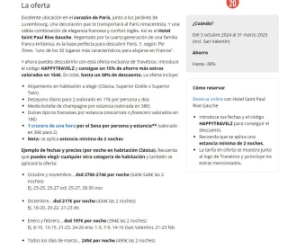 Hasta 38% descuento alojamiento París en un céntrico hotel y crucero por el Sena