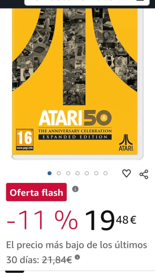 Atari 50: The Anniversary Celebration Expanded Edition Nintendo Switch por 19,49€.