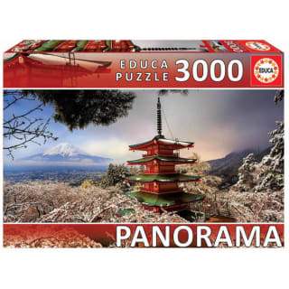 Puzzle Monte Fuji y Pagoda Chiureito Japon, Surtido, 3000 Piezas por 9,99€