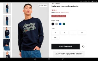 Sudadera con cuello redondo. Por 15,99 €