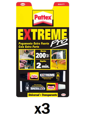 Pack 3 Pattex Pegamento Extreme Pro 22ml por 19.78€