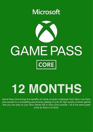 12-Month Xbox Game Pass Core (India) – VPN Required – £21.99