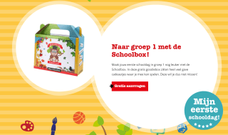 Gratis Schoolbox aanvragen voor kinderen die starten op school
