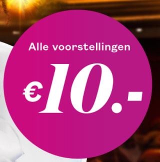 Nationaal Theaterweekend alle voorstelling voor €10,- per kaartje