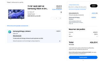 Nueva Samsung TV 50" QLED QE1F 4K Vision AI Smart TV 2025 por 426,20€ mas tamaños en descripción.