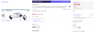 Playstation VR2 gafas realidad virtual por 329,99€