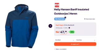 Helly Hansen Functionele jas "Banf" blauw voor €47,96 bij Ibood