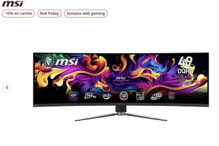 Monitor gaming MSI MAG 491CQP 49 QD-OLED Curvo 49" DQHD 0.03 ms 144 Hz OLED Care 2.0 Negro por 789,65€