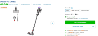 Dyson steelstofzuiger V15 Detect voor €569 bij Coolblue