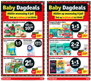 Babydagdeals Kruidvat 20% korting en andere aanbiedingen