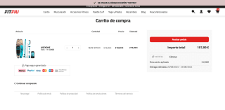 Tabla Paddle surf hinchable KOEKOHE 320x81x15 por solo 197,99€