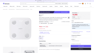 Xiaomi Body Composition Scale S400 por 16,88€