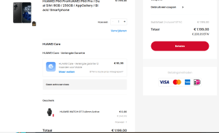 Huawei P60 Pro 8GB/256GB met Huawei Watch GT 3 voor €1199 bij Huawei