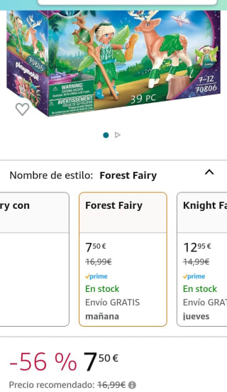 PLAYMOBIL Adventures of Ayuma 70806 por 7,50€.