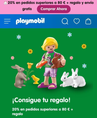 -20% + Regalo desde Playmobil.