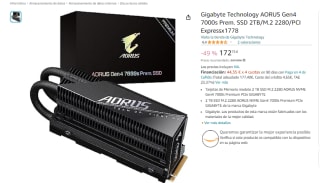 SSD AORUS Gigabyte Technology Gen4 7000s Prem. 2TB por 172.75€