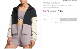 Chaqueta Unstoppable para Mujer Under Armour por 59€