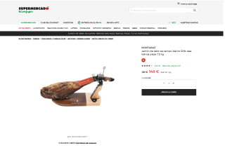 Montaraz Jamón de cebo campo ibérico 50% raza ibérica pieza 7,5 kg por 129€