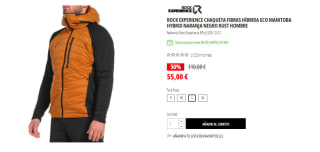 Chaqueta de fibras híbrida, Rock Experience Eco Manitoba Hybrid para hombre por 55€
