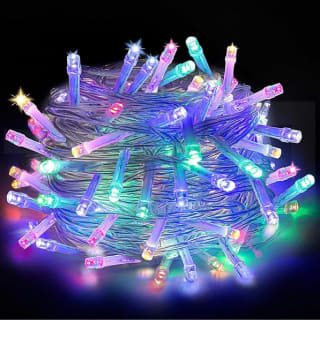 Cadena de luces 5m 50 led batería exterior con temporizador 6 horas CNMTCCO Multicolor por solo 2,99€