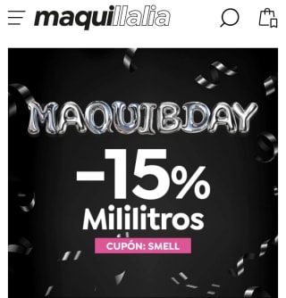 -15% de Descuento en Mililitros en Maquillalia.