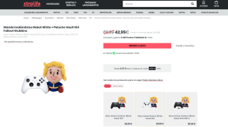 Mando Inalámbrico Robot White + Peluche Vault Girl Fallout Stubbins por 42,95€