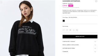 Sudadera estampada Lefties por solo 2,99€